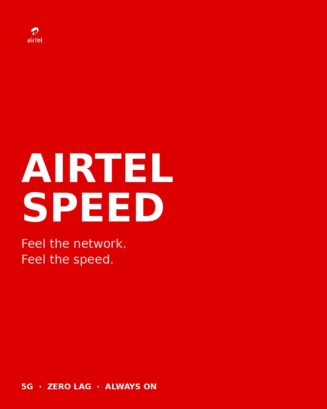 Airtel Speed key art poster
